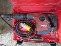 HILTI TE300 BREAKER WITH NEEDLE GUN ATTACHMENT. UNTESTED, CONDITION UNKNOWN.