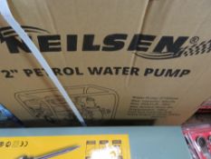 NIELSEN 2" PETROL ENGINED WATER PUMP IN BOX.