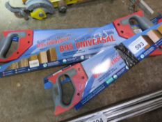 5 X UNIVERSAL HARD POINT SAWS, UNUSED