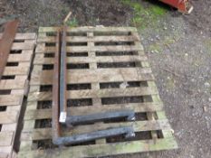 PAIR OF FORKLIFT TINES TO FIT A 16" CARRIAGE, PRE USED, UNTESTED.