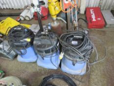 3 X 110VOLT VACUUMS.UNTESTED, CONDITION UNKNOWN.