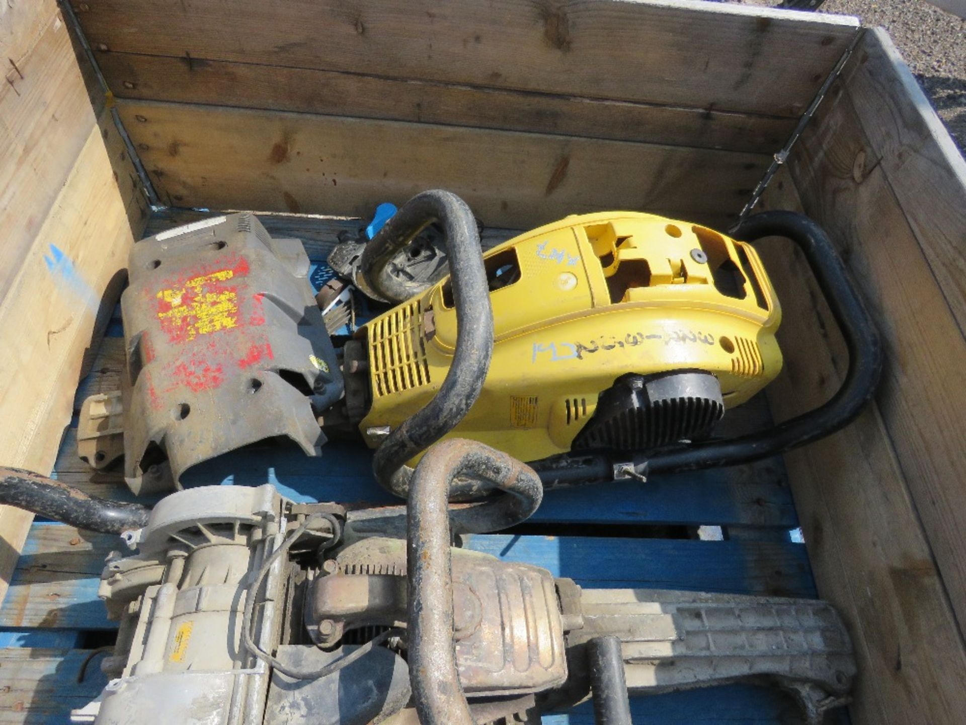 STILLAGE CONTAINING ATLAS COPCO COBRA UPRIGHT BREAKER PARTS. - Image 3 of 3