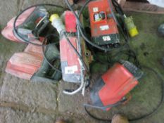 5 X HILTI BREAKER AND DIAMOND DRILL UNITS FOR SPARES/REPAIR.