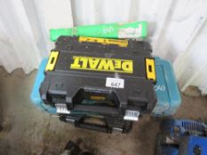 3 X EMPTY TOOL BOXES, 2 X DEWALT PLUS A MAKITA ONE.