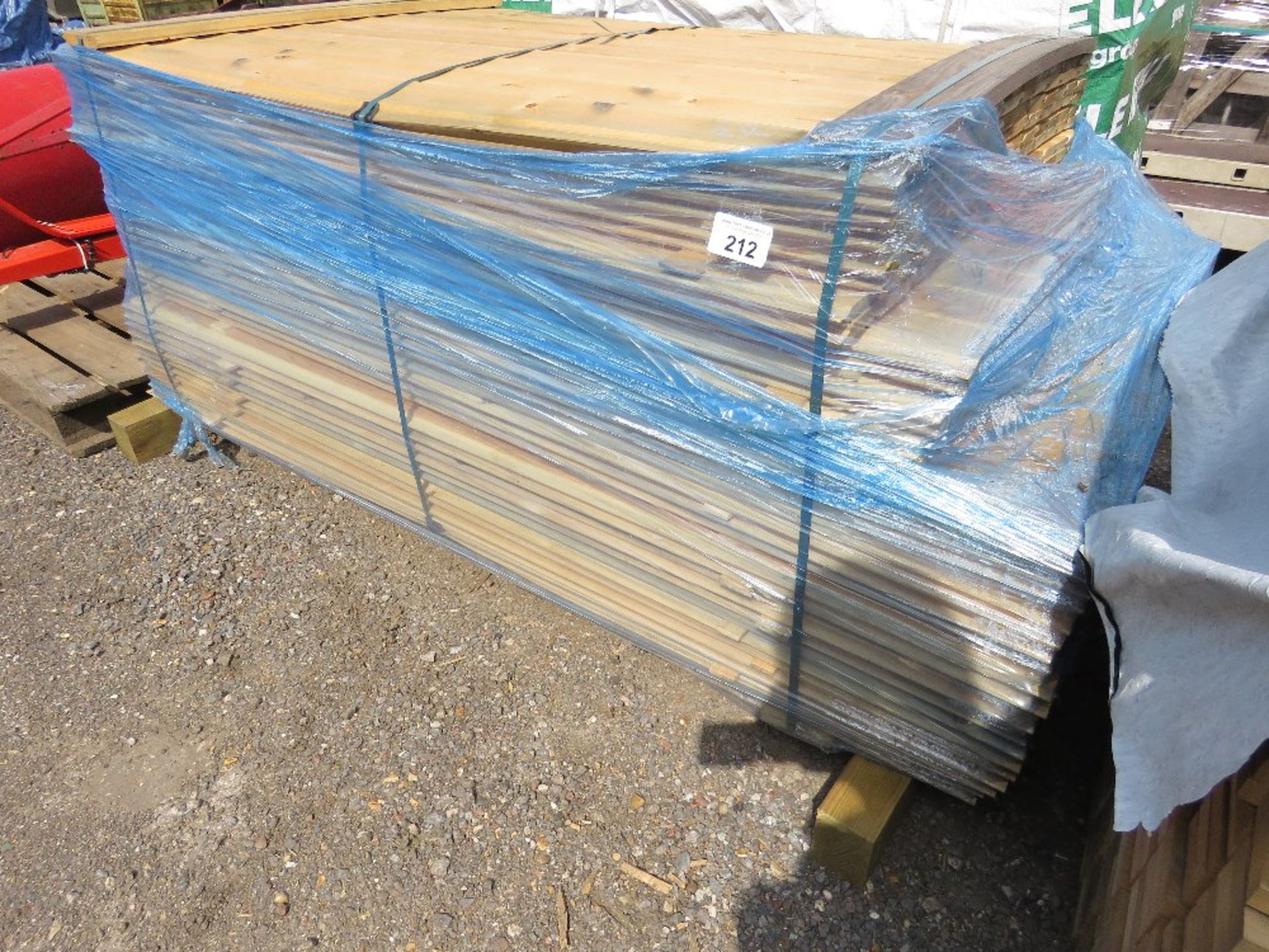 PACK OF SHIPLAP UNTREATED TIMBER 10CM WIDE, 1.55-1.65M LENGTH APPROX.