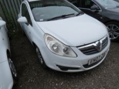 VAUXHALL CORSA PANEL VAN , CDTI MODEL REG:EN07 ZDC. 186,015 REC MILES.