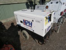 STEPHILL 10 KVA BARROW GENERATOR, PN:G910. WHEN TESTED: WAS SEEN TO RUN AND MAKE POWER, BATTERY WAS