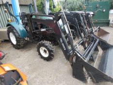 SHIRE FOAL 4WD ESTATE TRACTOR WITH FOREND LOADER AND 4 IN 1 BUCKETS. YEAR 2013. WHEN TESTED WAS SEE