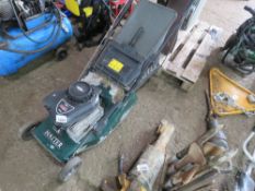 HAYTER PETROL MOWER WITH COLLECTOR.