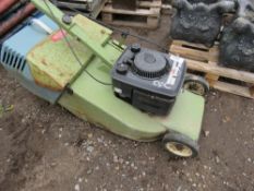 HAYTER HARRIER ROLLER MOWER WITH BOX. RUNS AND DRIVES.