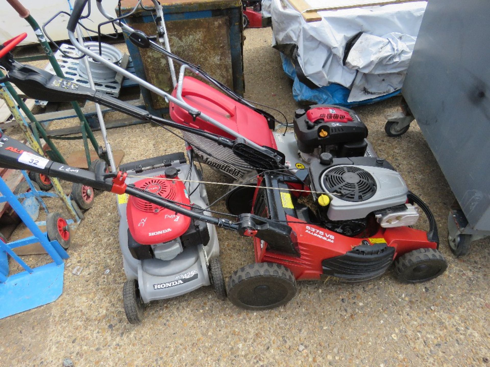 3 X PETROL LAWNMOWERS, NEED ATTENTION.
