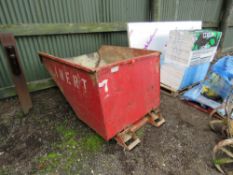 RED FORKLIFT SKIP, SUITABLE FOR TELEHANDLER ETC.