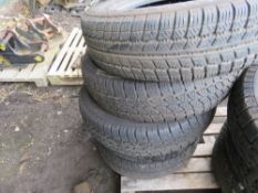 5 X FORD TRANSIT TYRES, MAINLY WINTER TYPE, SIZE 215/175R16C. SOURCED FROM MAJOR UK ROADS CONTRACTOR
