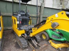 JCB 15C-1 RUBBER TRACKED MINI EXCAVATOR, YEAR 2018 BUILD. 891 RECORDED HOURS,