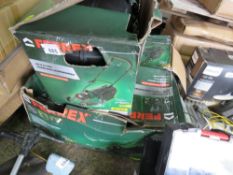 3 X FERREX LION CORDLESS MOWERS, IN BOXES. ASSUMED TO HAVE NO BATTERIES, UNTESTED, CONDITION UNKNOWN