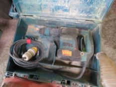 MAKITA AVT 110VOLT POWERED SMALL SIZED BREAKER DRILL, IN CASE. UNTESTED, CONDITION UNKNOWN.