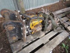 ROCK WHEEL D10 BG5 TWIN HEAD ROCK GRINDING HEAD/PLANER FOR EXCAVATOR. ON 45MM PINS. WORKING WHEN R