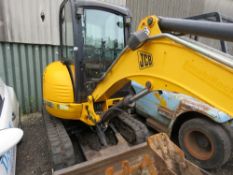 JCB 8025 2.5 TONNE MINI EXCAVATOR, YEAR 2009. SN:JCB08025P91228271