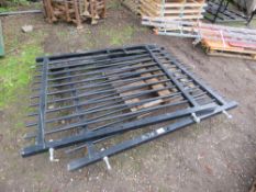 2 X LIGHTWEIGHT ALLOY GATES 1.7M HEIGHT 1.4M WIDTH EACH APPROX.