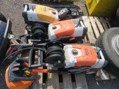 3 X STIHL 240VOLT PRESSURE WASHERS PLUS A SCRUBBER BRUSH HEAD.