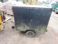 SMALL SIZED BLACK BOX TRAILER, 1.2M X 1.2M APPROX.