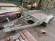 INDESPENSION 2.6TONNE MINI DIGGER TRAILER. SN:07017A. NEW JOCKEY WHEEL AND RECENT DAMPER REPLACEMENT