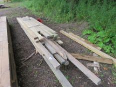 STACK OF PRE USED DENAILED TIMBER , 4" X 2" @ 8-10FT LENGTH APPROX.