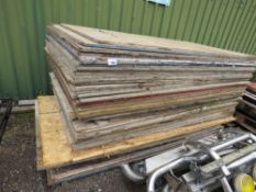 STACK OF ASSORTED PRE USED TIMBER BOARDS, 39NO IN TOTAL APPROX.