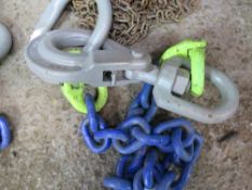 GRADE 10 SINGLE LEGGED 10 TONNE RATED CHAIN, LITTLE USED. SOURCED FROM COMPANY LIQUIDATION.