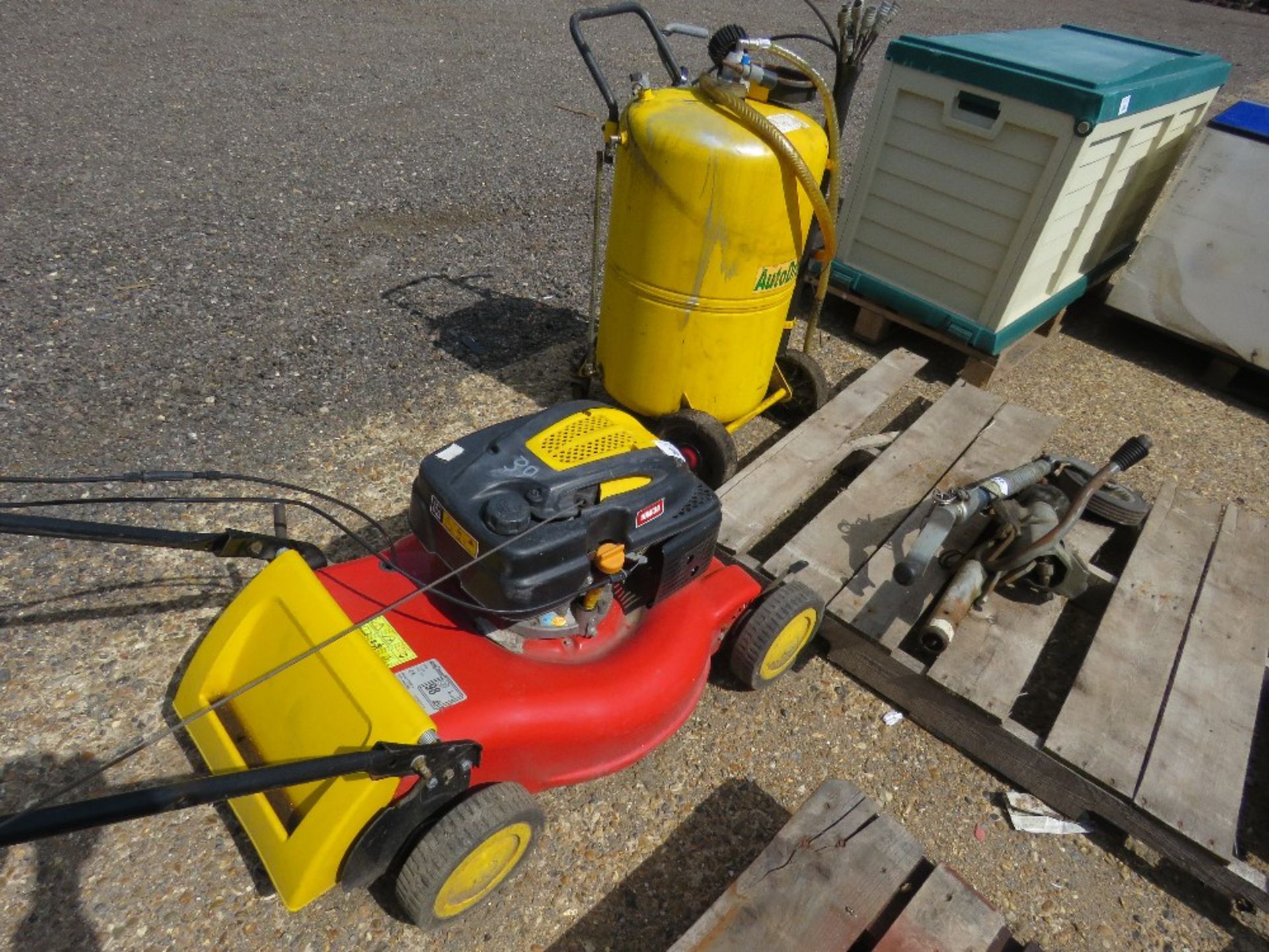 WOLF PETROL MOWER. CONDITION UNKNOWN. - Image 2 of 2