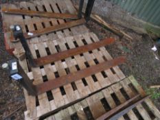 PAIR OF FORKLIFT TINES TO FIT A 16" CARRIAGE, PRE USED, UNTESTED.