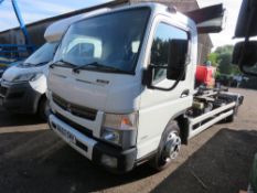 MITSUBISHI CANTER 7C18 43 AUTO HOOK LOADER LORRY REG:NA62 OWV. PALFINGER PALIFT EQUIPMENT