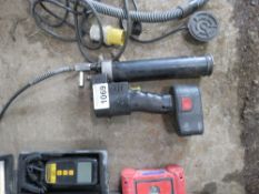 BATTERY GREASE GUN, UNTESTED, CONDITION UNKNOWN.