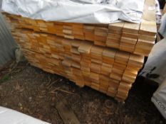 LARGE PACK OF UNTREATED TIMBER RAILS, 1.80M X 70MM X 20MM APPROX.