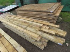 STACK OF PRE USED/DE NAILED 4" X 2" TIMBER, 2M-3.6M LENGTH APPROX.