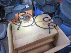 LARGE BOX OF DECORATIVE TEA LIGHT HOLDERS.