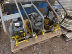 3 X PETROL COMPACTION PLATES FOR SPARES/REPAIR.