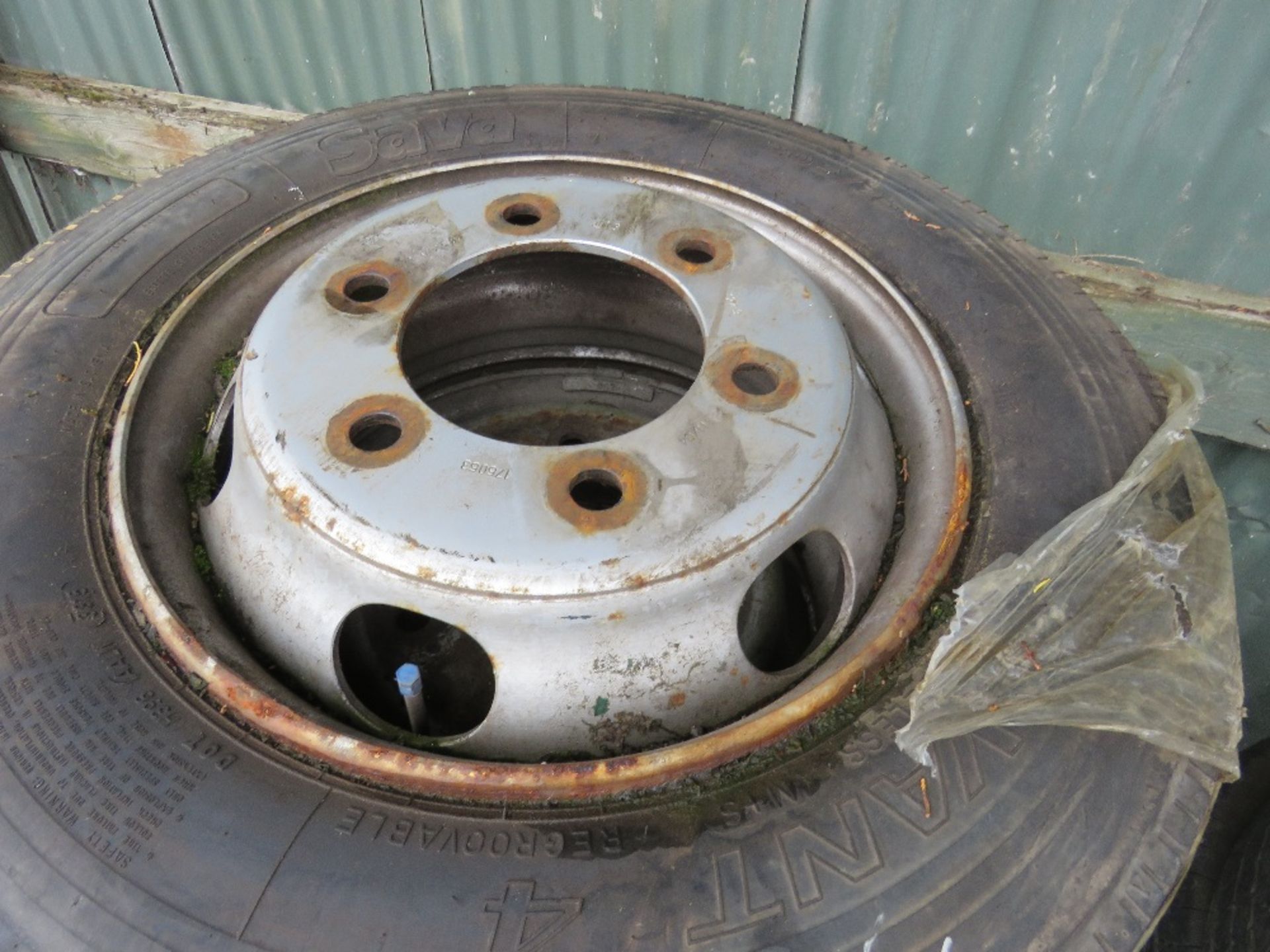 6 X 205/75R17.5 LORRY WHEELS AND TYRES. SOURCED FROM MAJOR UK ROADS CONTRACTOR. - Image 2 of 3