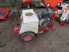 YANMAR DIESEL ENGINED WASHER UNIT WITH A WATER TANK, ON BARROW.