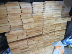 EXTRA LARGE PACK OF UNTREATED MACHINED CAPPING TIMBER FENCE CLADDING BOARDS, 2M LENGTH X 120MM WIDTH