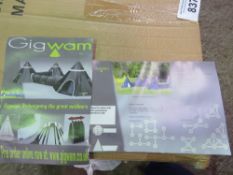 9 X GIGWAM FESTIVAL TENTS. UNUSED. NO VAT ON HAMMER PRICE.