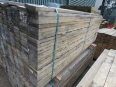 LARGE PACK OF UNTREATED FENCE CLADDING TIMBER BOARDS, 1.72M LENGTH X 10CM WIDTH X 2CM DEPTH APPROX.