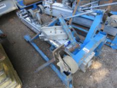 GENIE SLA15 MATERIAL LIFT WITH FORKS, UNTESTED, CONDITION UNKNOWN.