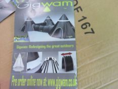 9 X GIGWAM FESTIVAL TENTS. UNUSED. NO VAT ON HAMMER PRICE.