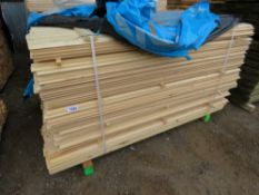 LARGE PACK OF UNTREATED SHIPLAP TIMBER CLADDING. 1.73M LENGTH X 95MM WIDTH APPROX.