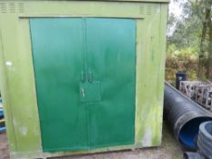 SECURE STORE UNIT, 12FT X 8FT APPROX. ROOF APPEARS TO BE DRY. NO VAT ON HAMMER PRICE.