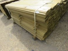 LARGE PACK OF SHIPLAP FENCE CLADDING TIMBER BOARDS, 1.72M LENGTH X 9.5CM WIDTH APPROX.