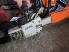 STIHL 012AV PETROL CHAINSAW. UNTESTED, CONDITION UNKNOWN. NO VAT ON HAMMER PRICE.