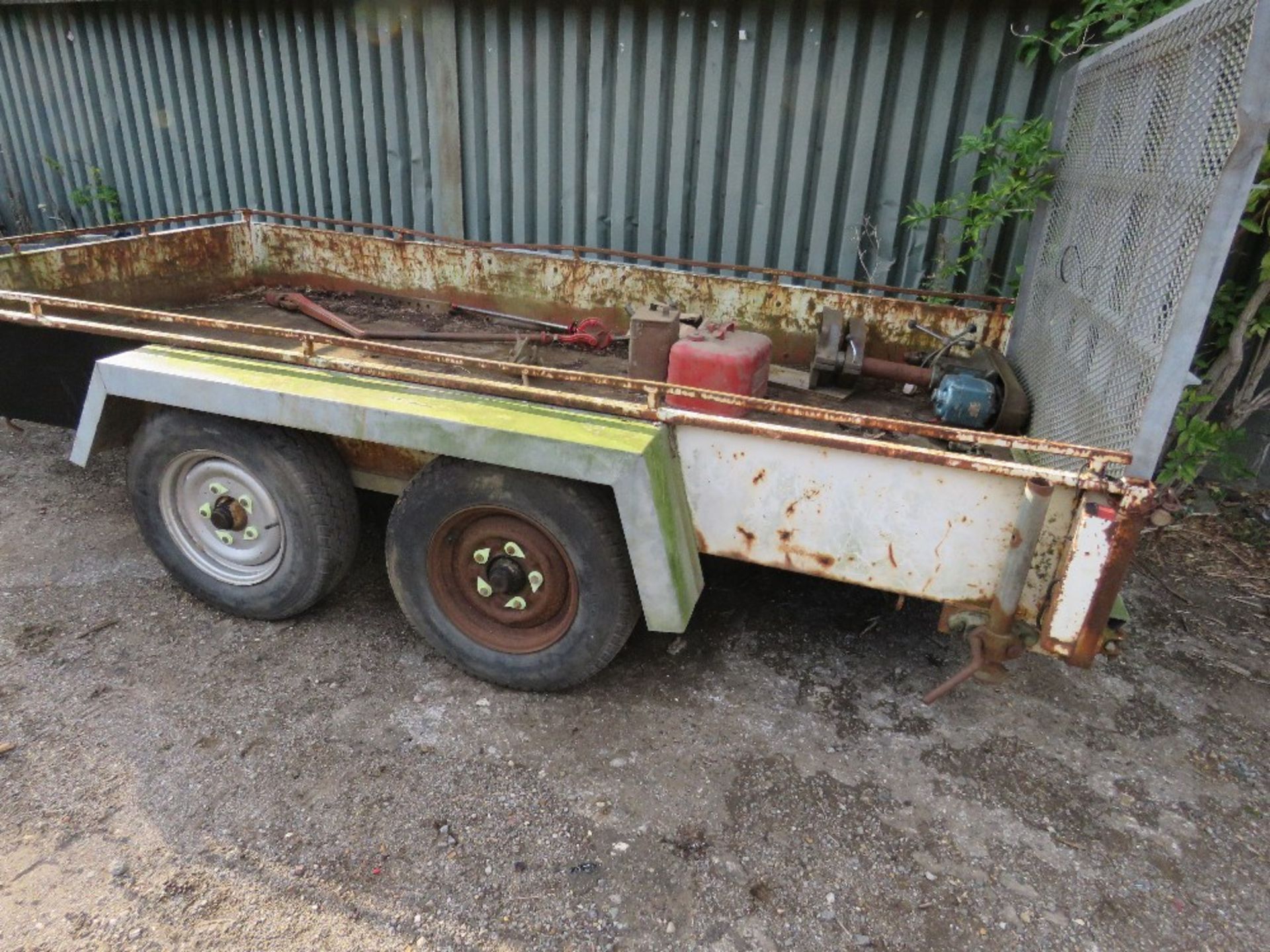 HILINE RANGER TWIN AXLED PLANT TRAILER, 3 TONNE RATED, SN:6063. 6FT X 12FT APPROX. DIRECT FROM LOCA - Image 8 of 9