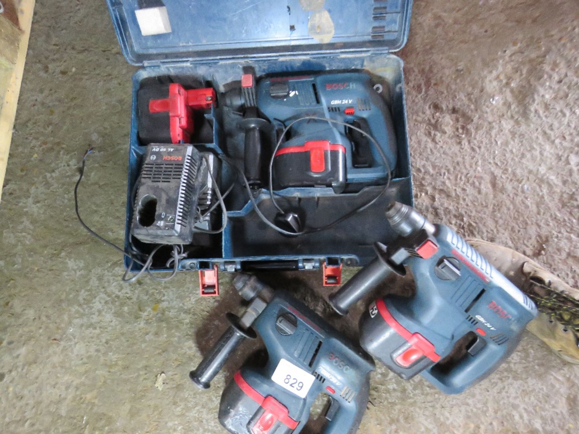 3 X BOSCH 24VOLT DRILLS. BEEN IN LONG TERM STORAGE, UNTESTED, CONDITION UNKNOWN. - Image 2 of 2